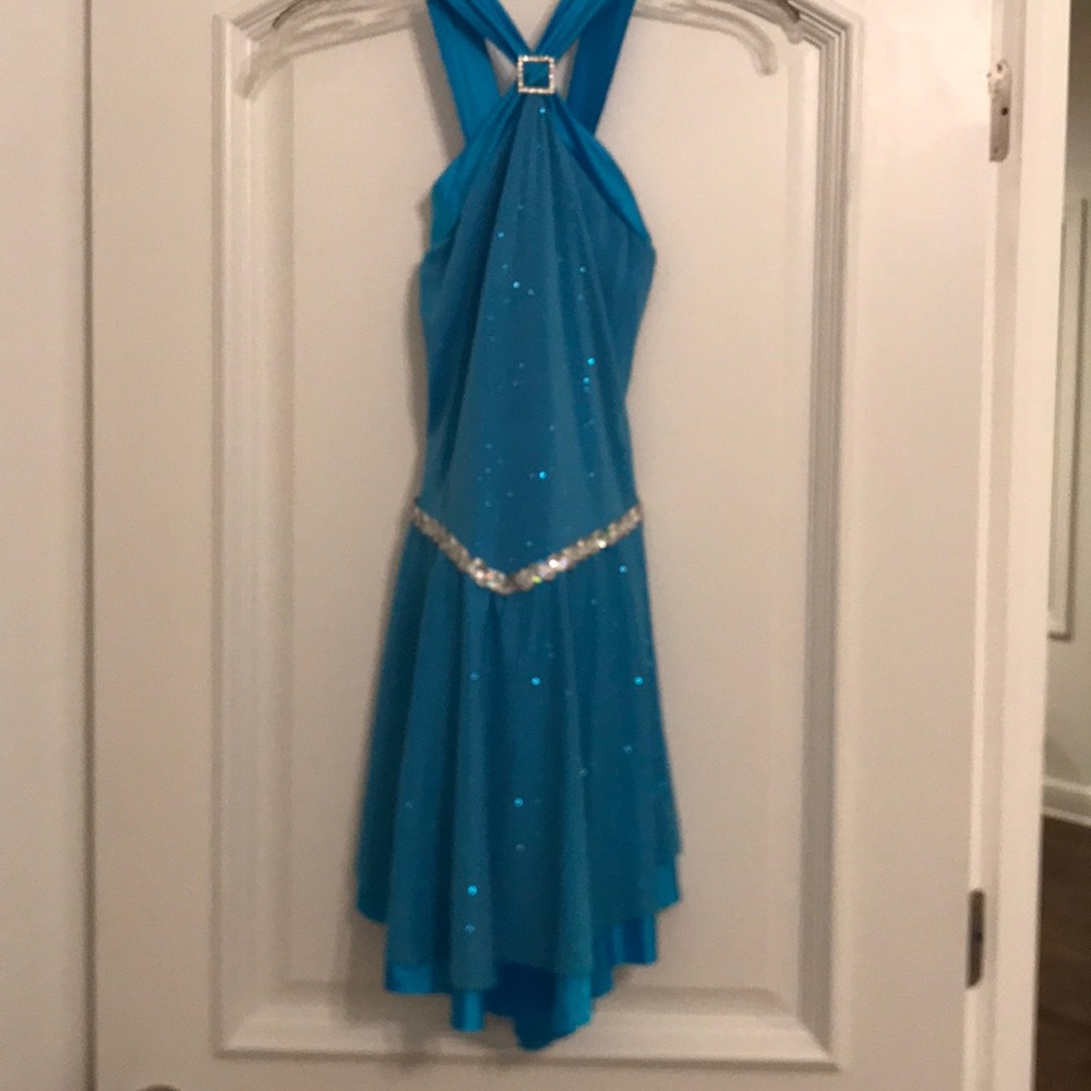 Blue Ice Dance Dress